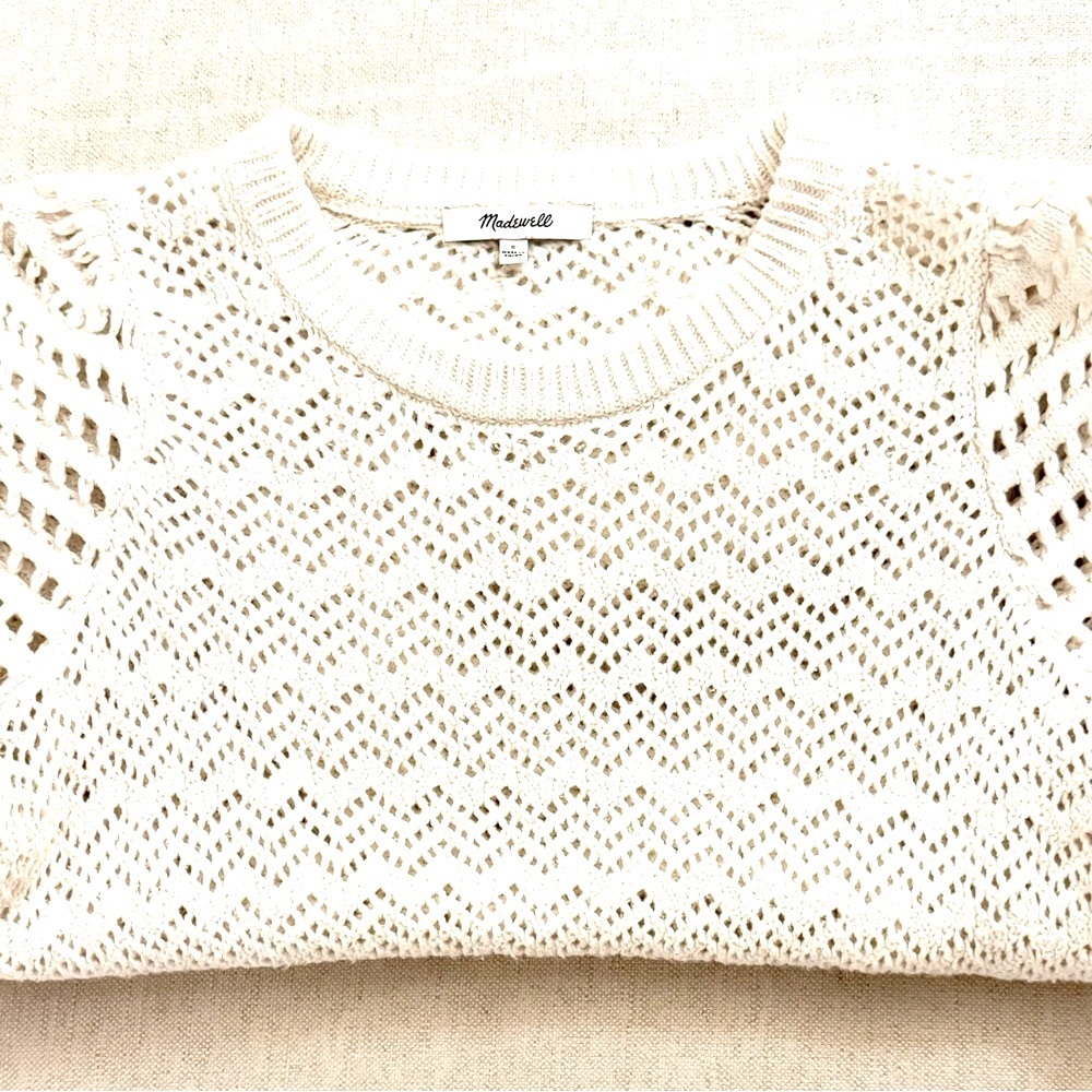 Madewell Atwater Crochet Sweater Tee - Picture 5 of 8
